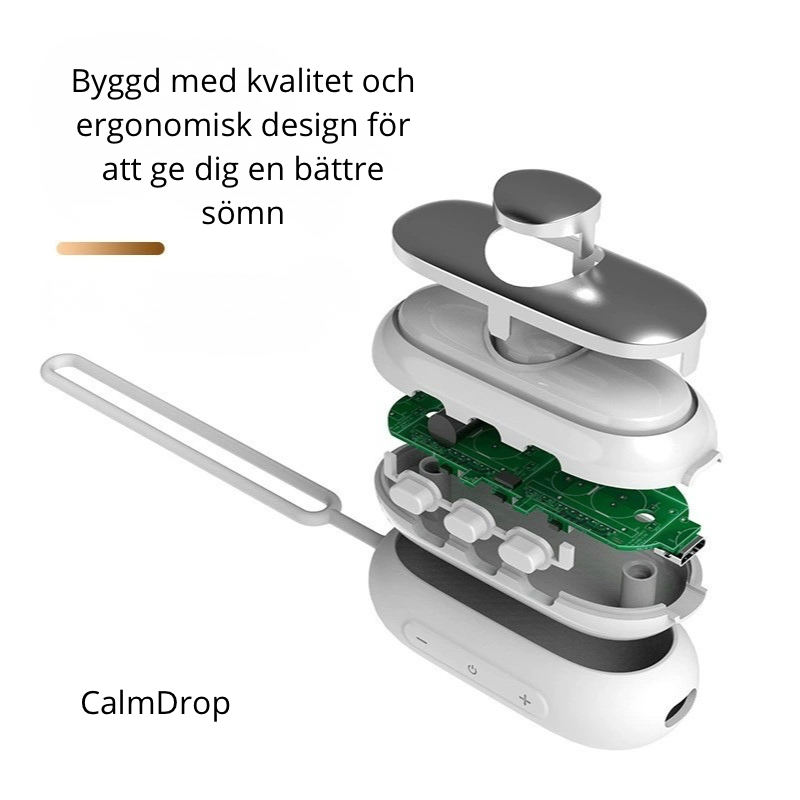 Calmdrop                            Intelligent sömnhjälpmedel handhållen mikroströms sömnapparat med ångestlindring och god effekt på djupsömnen.